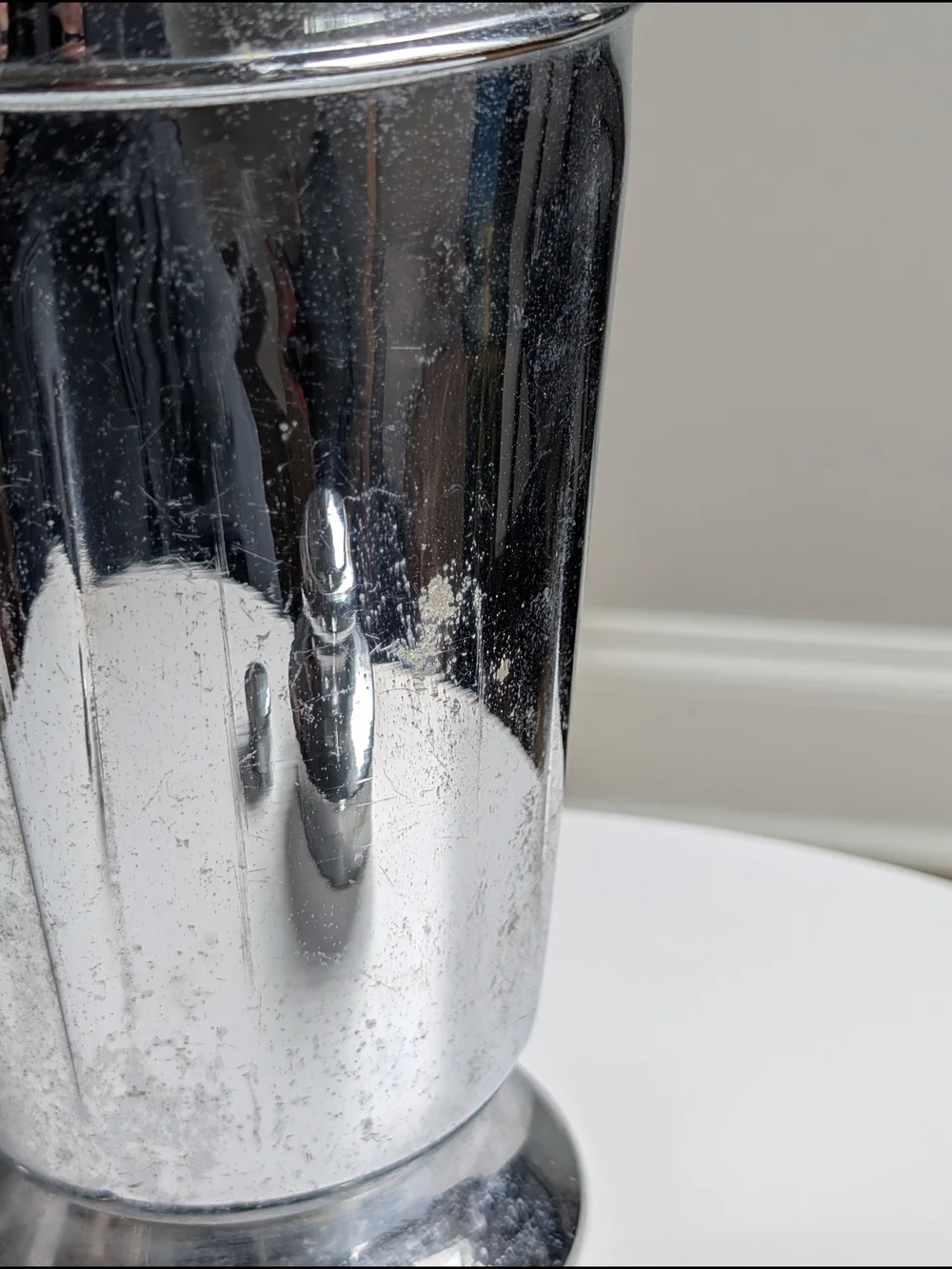VTG Art Deco Lehman Bros NY Krommaster Chrome Cocktail Shaker For Display Only